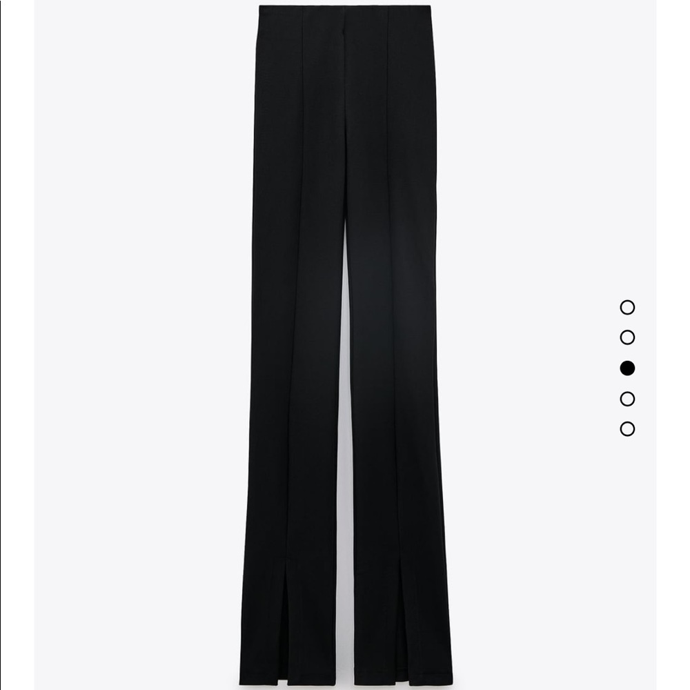 Zara flared ribbed leggings